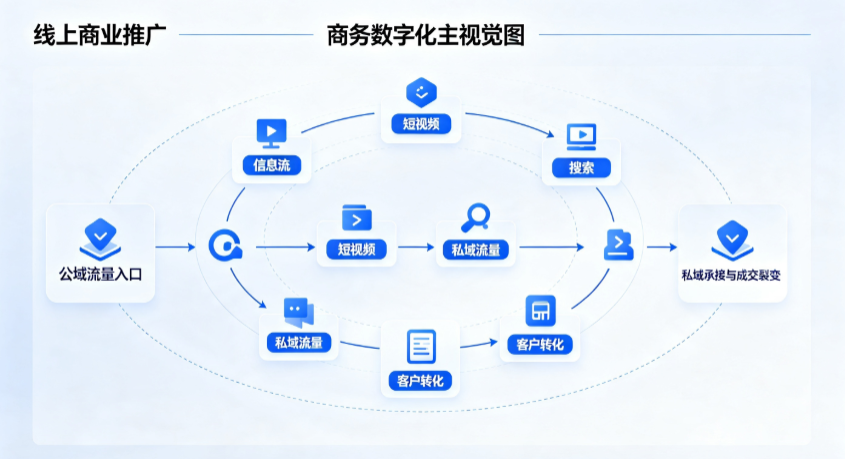 兴平市线上商业推广怎么做？全域流量闭环搭建与低成本转化实战指南